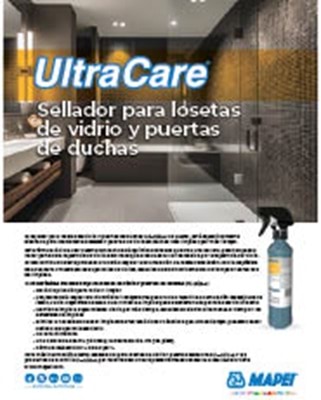 UltraCare sellador para losetas de vidrio y puertas de duchas